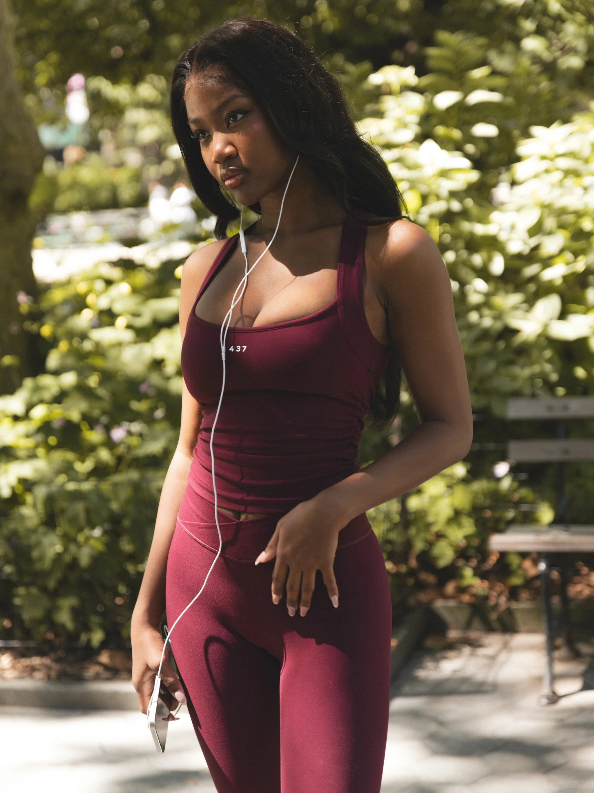 The Sculpt Tank - Black Cherry and Cream