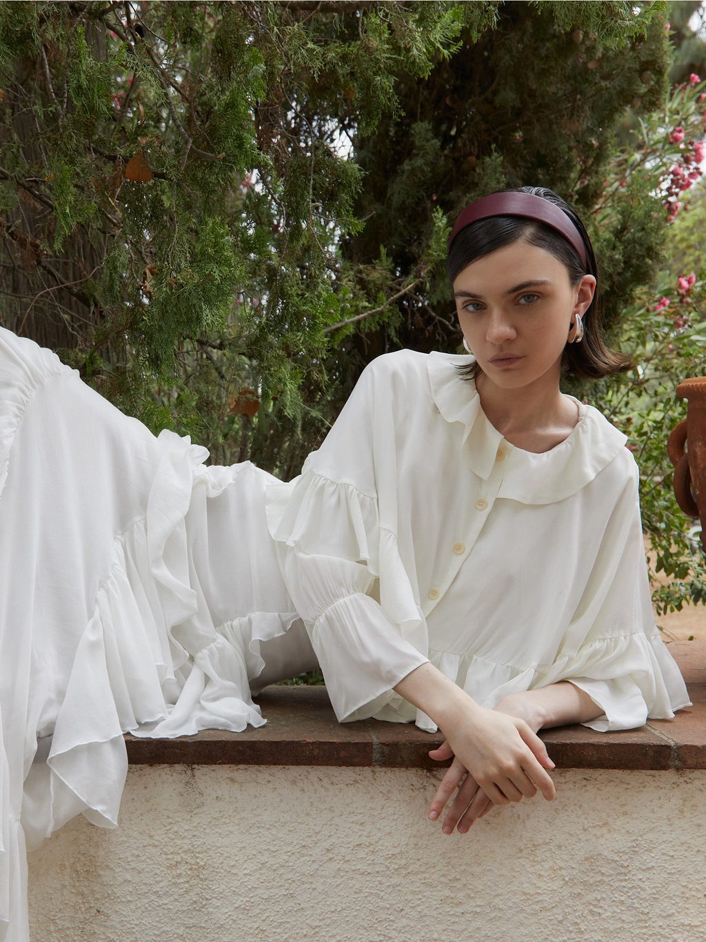 Blusa Blanca De Mousse