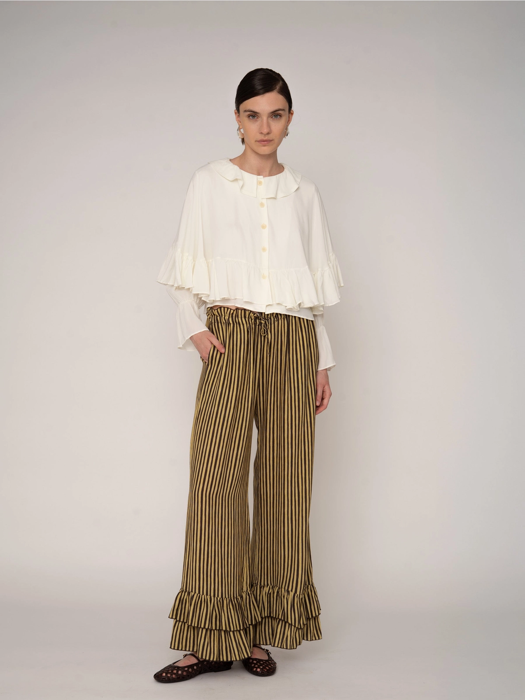 Blusa Blanca De Mousse