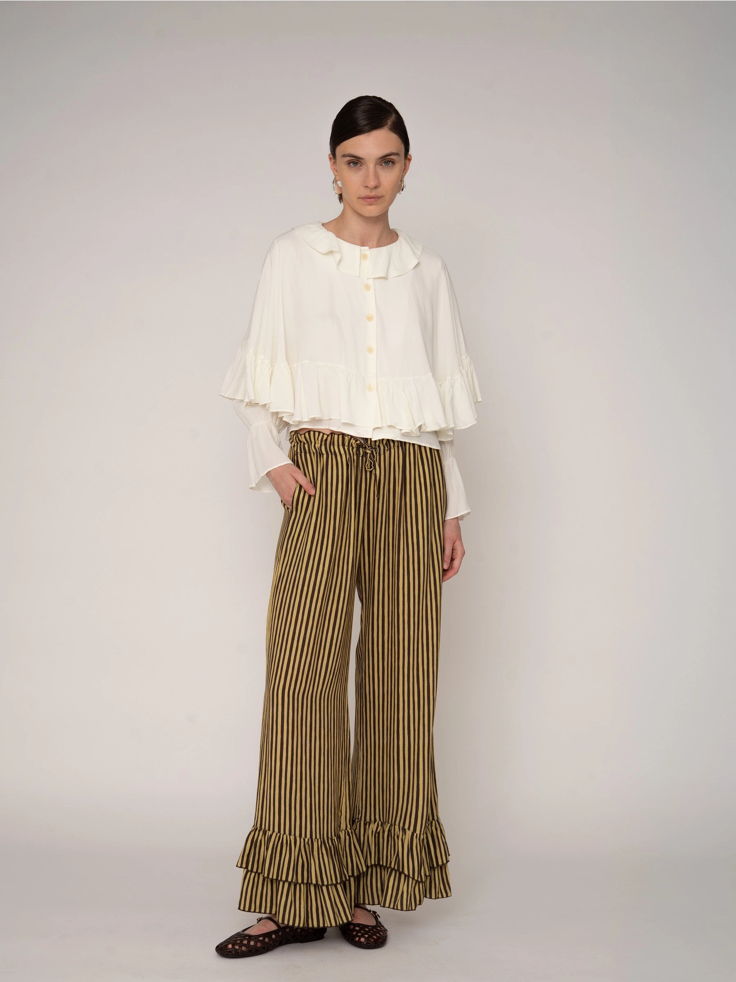 Blusa Blanca De Mousse