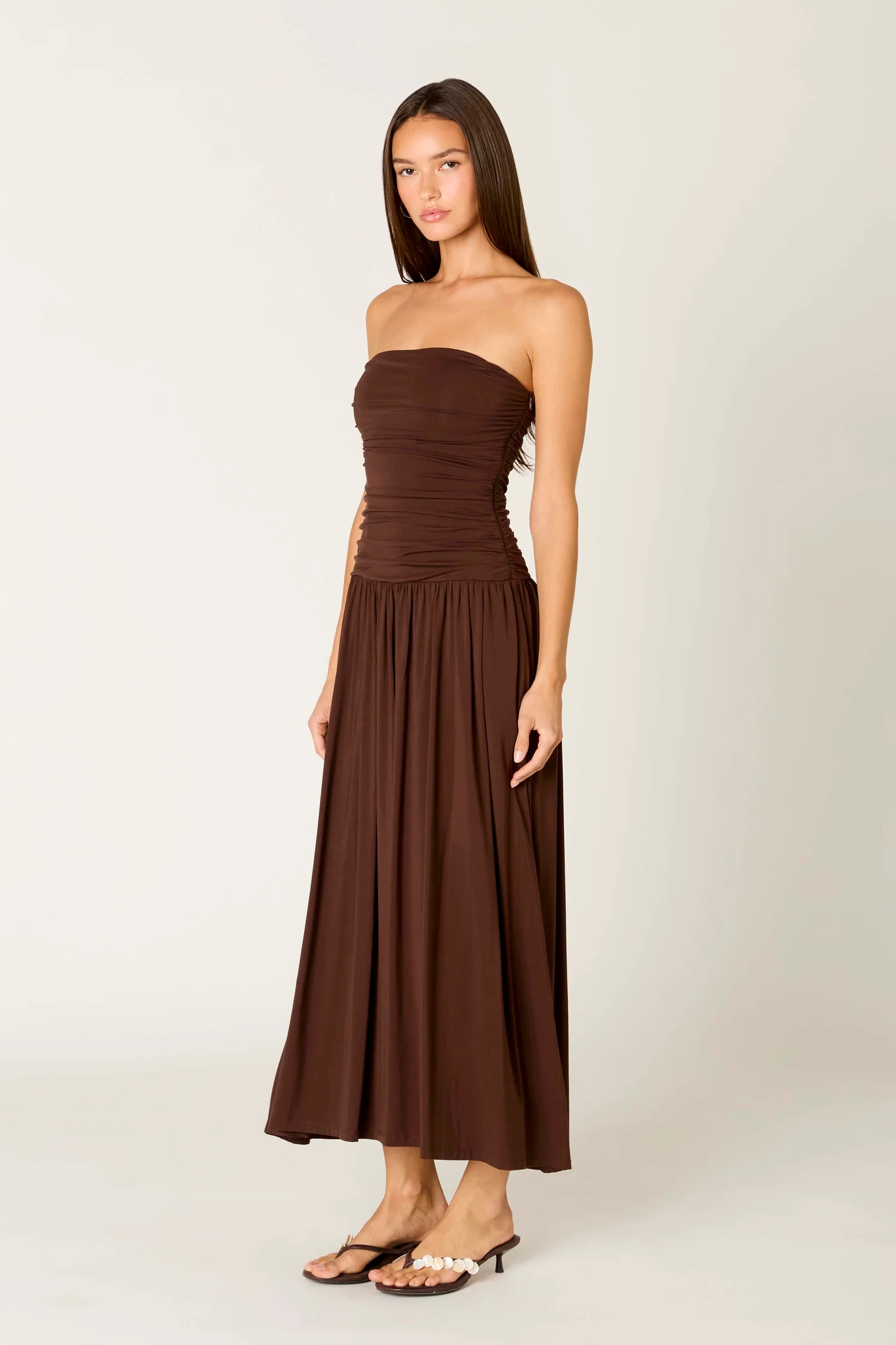 VISCOSE SANTAL DRESS