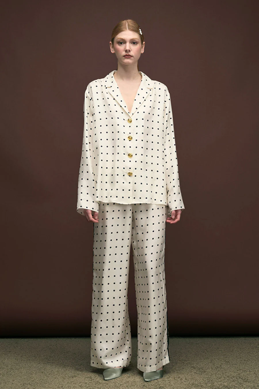 ZIGGY PANTS - SILK DOTS