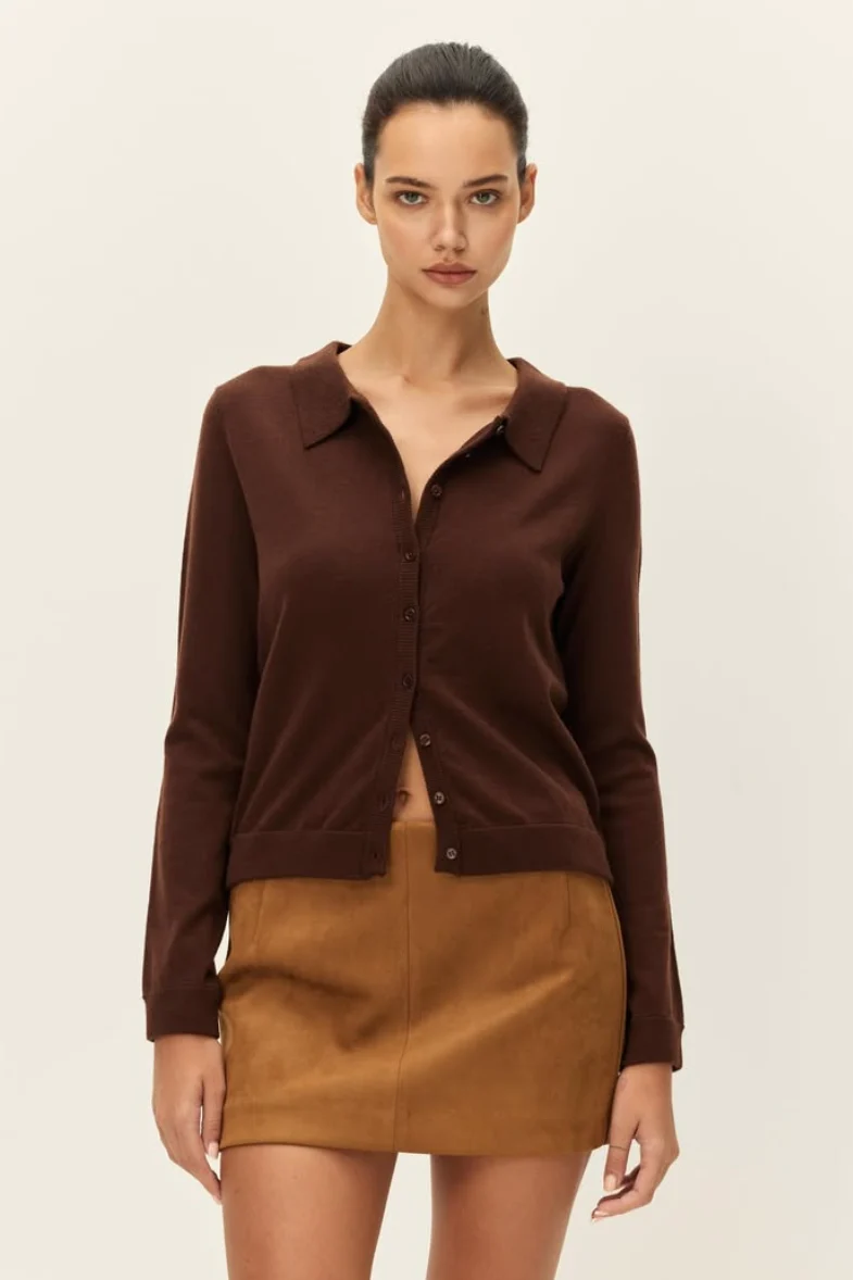 MARGAUX BUTTONED KNIT TOP