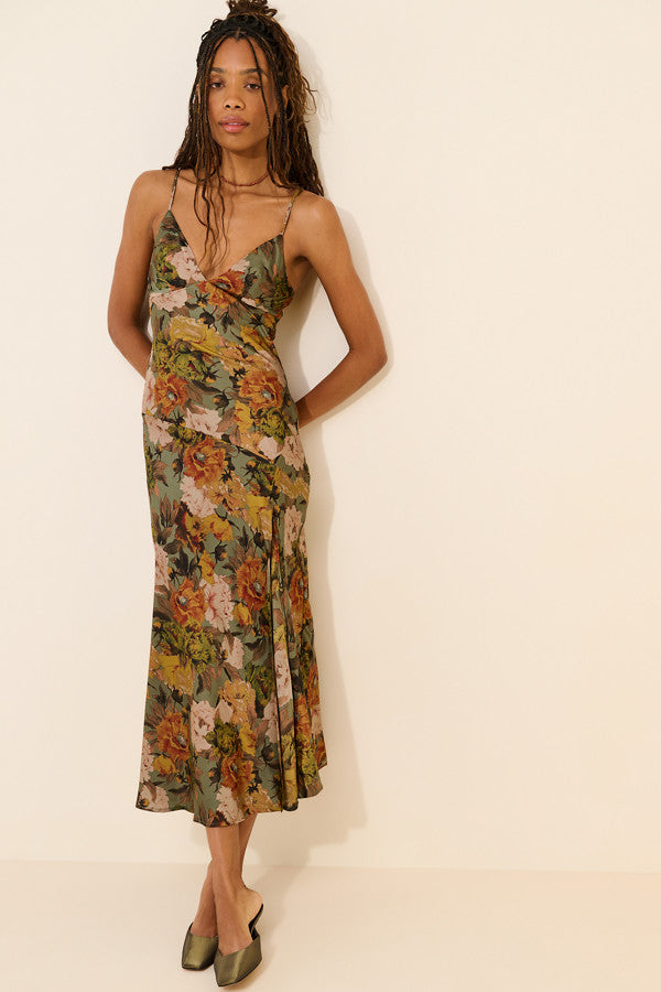 CARRETA MIDI SLIP DRESS