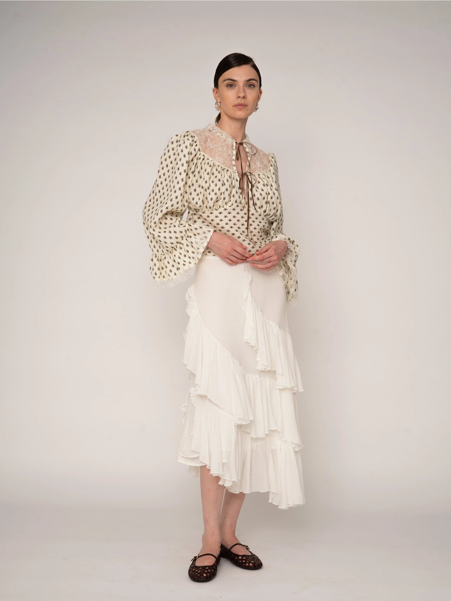 Top Con Estampado Floral De Margaritas