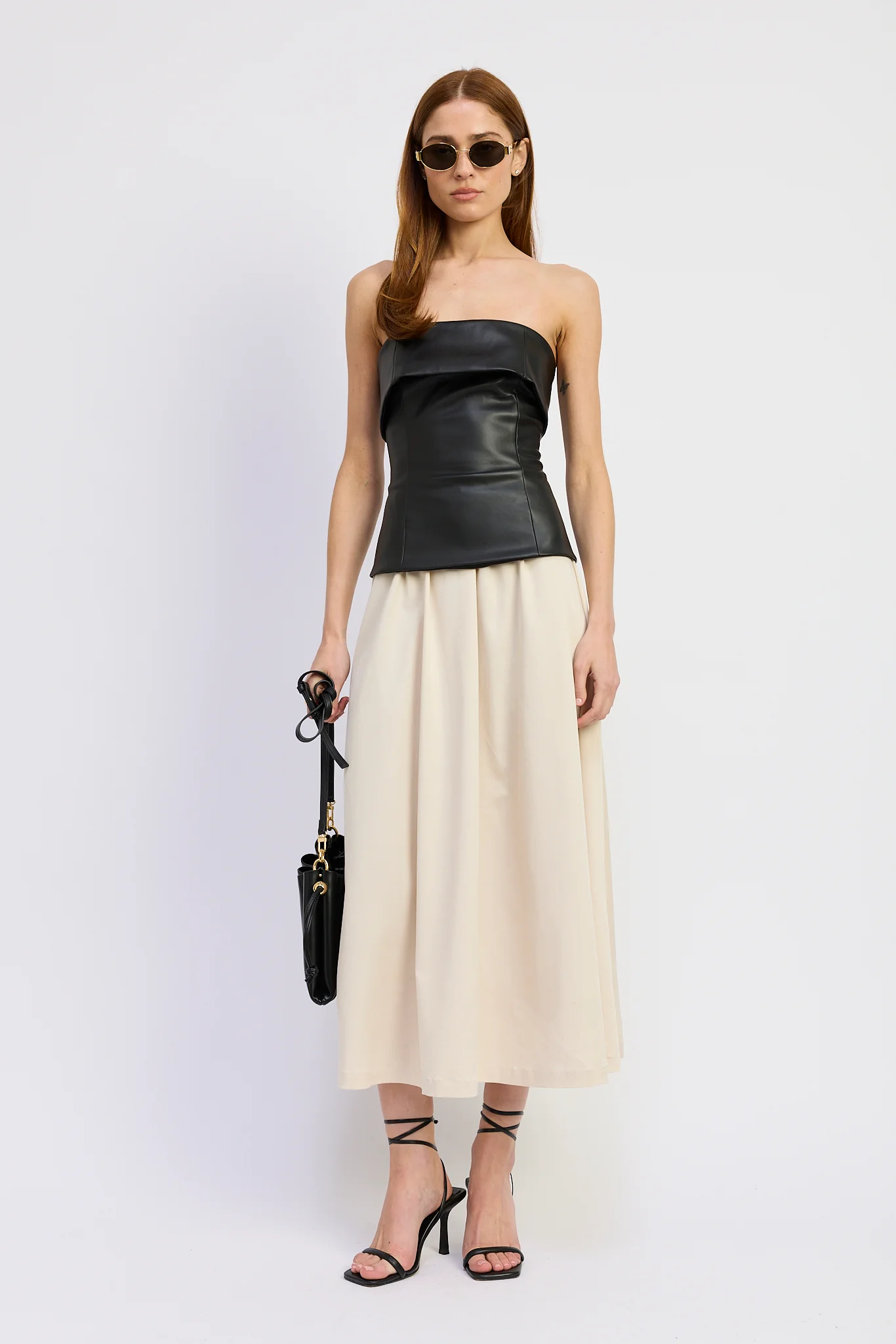 Essence Mixed Media Midi Dress