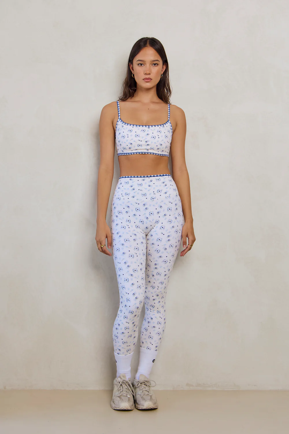 Astoria LUXE BALANCE Minimalist Sports Bra - Blueberry Gingham