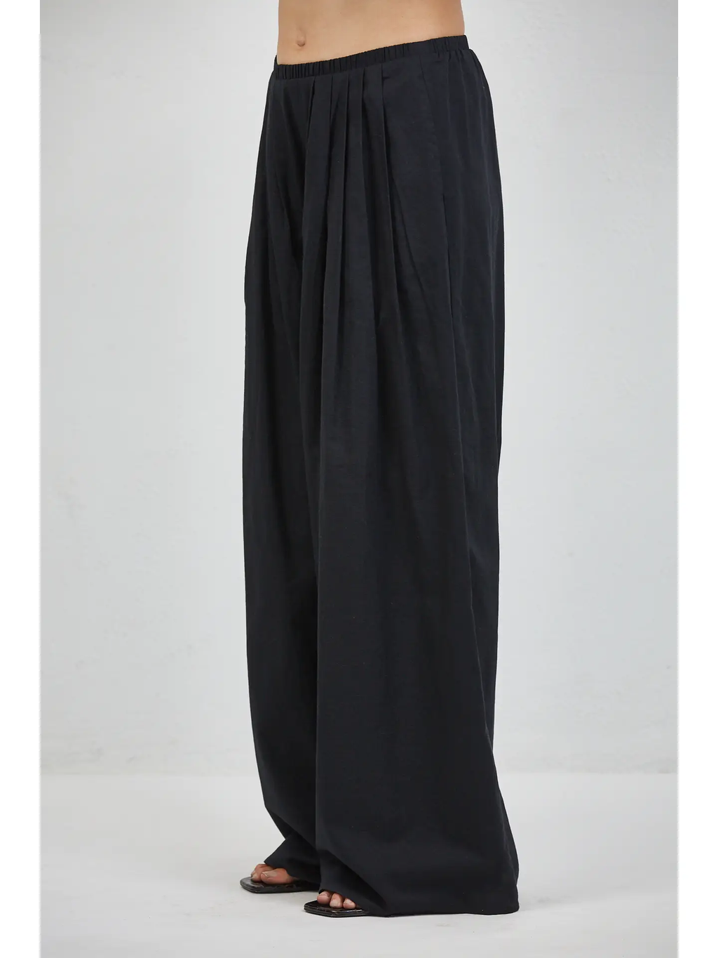 LINEN WIDE LEG PANTS