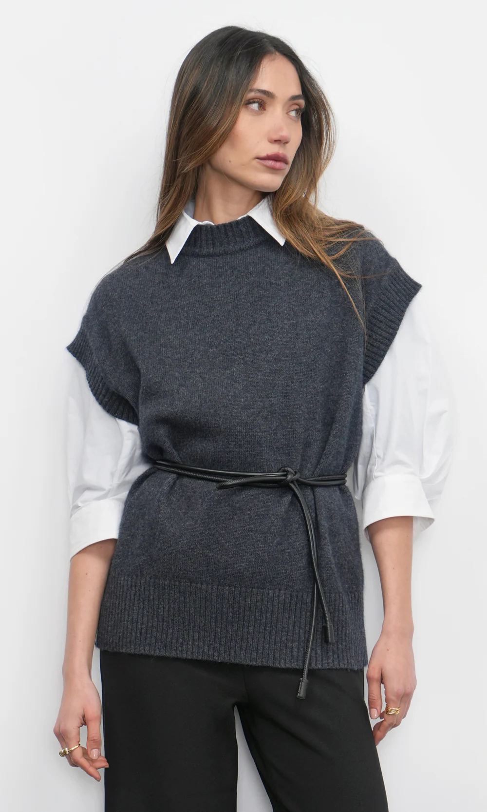 Jamie Oversized Open Back Vest