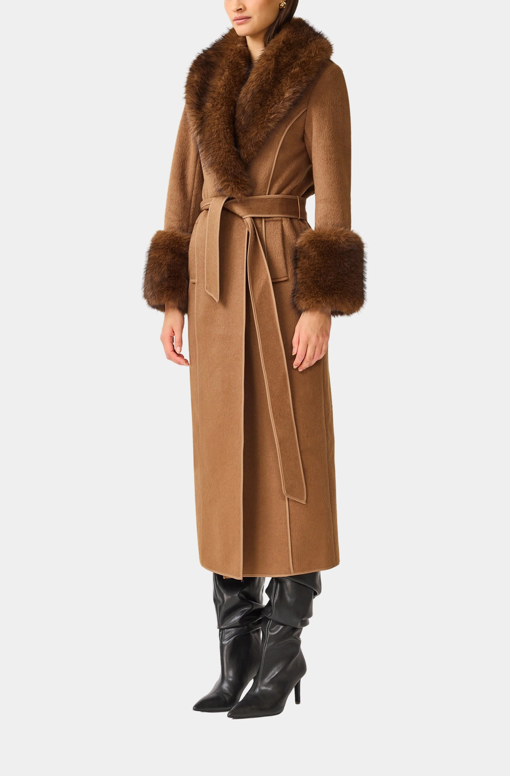 VELDRA FUR PANEL COAT