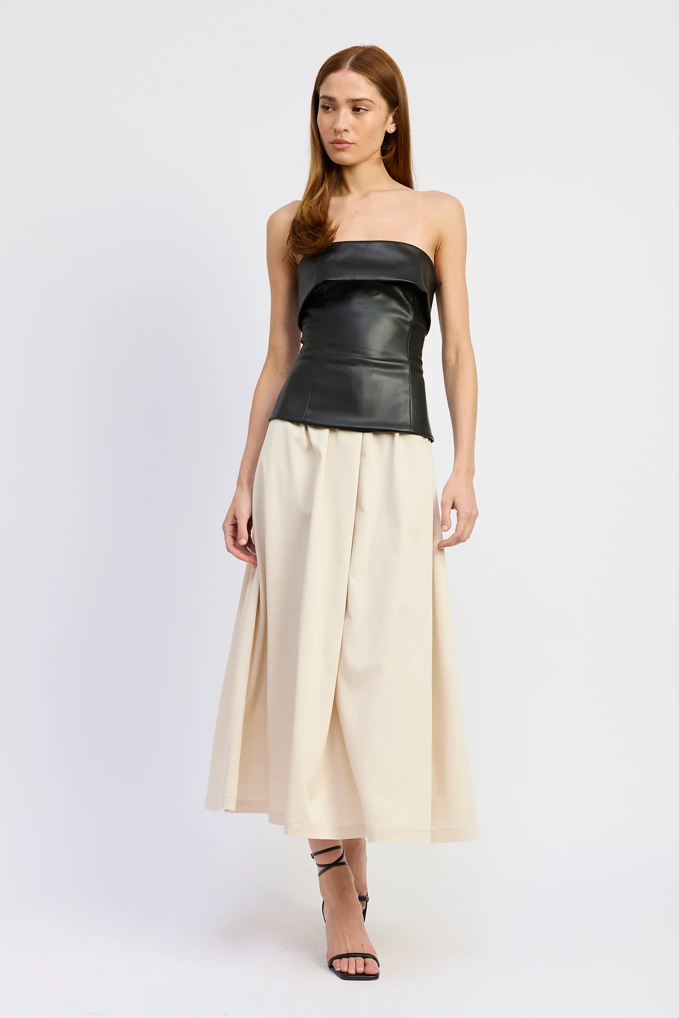 Essence Mixed Media Midi Dress