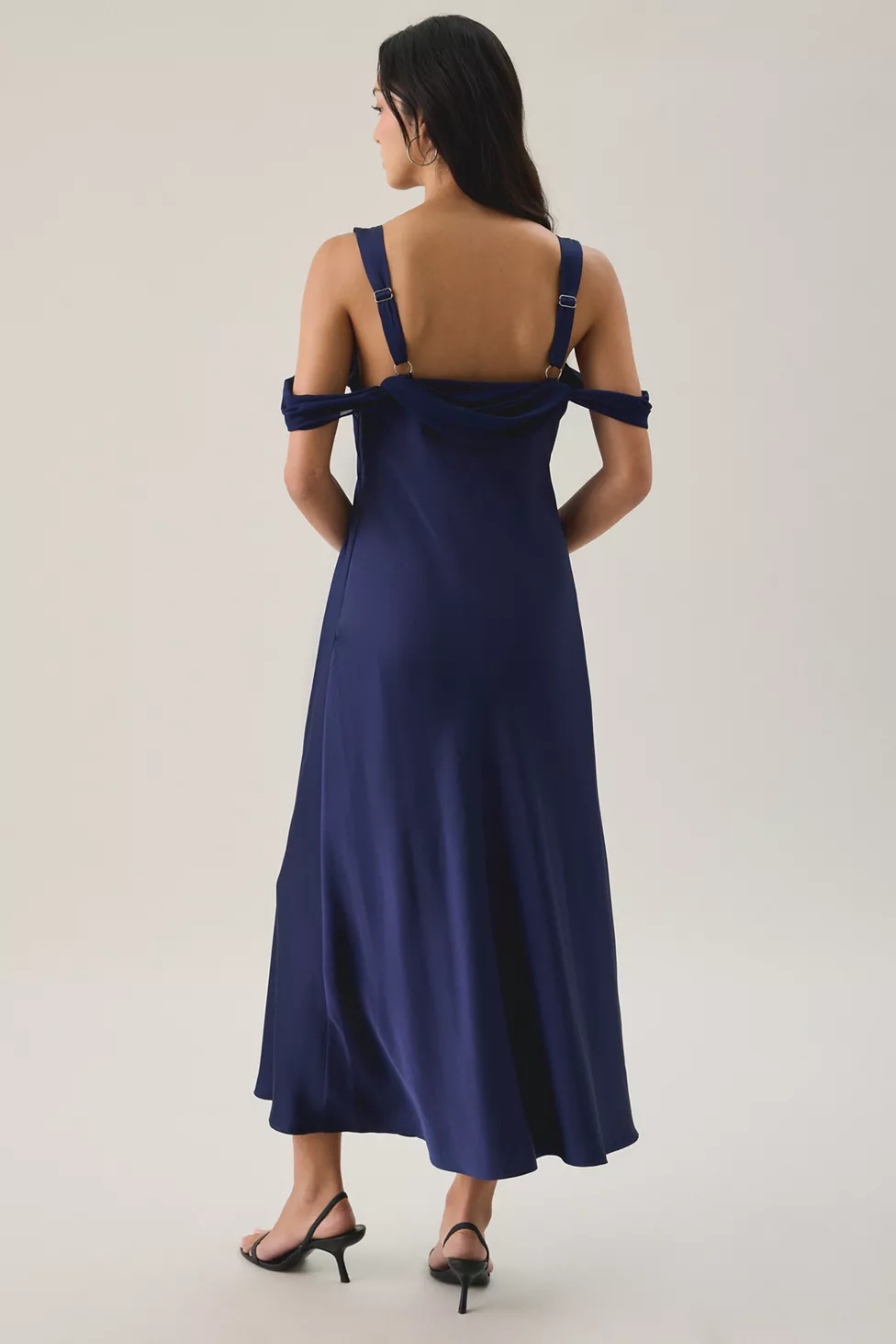 NOAH OFF THE SHOULDER MIDI DRESS