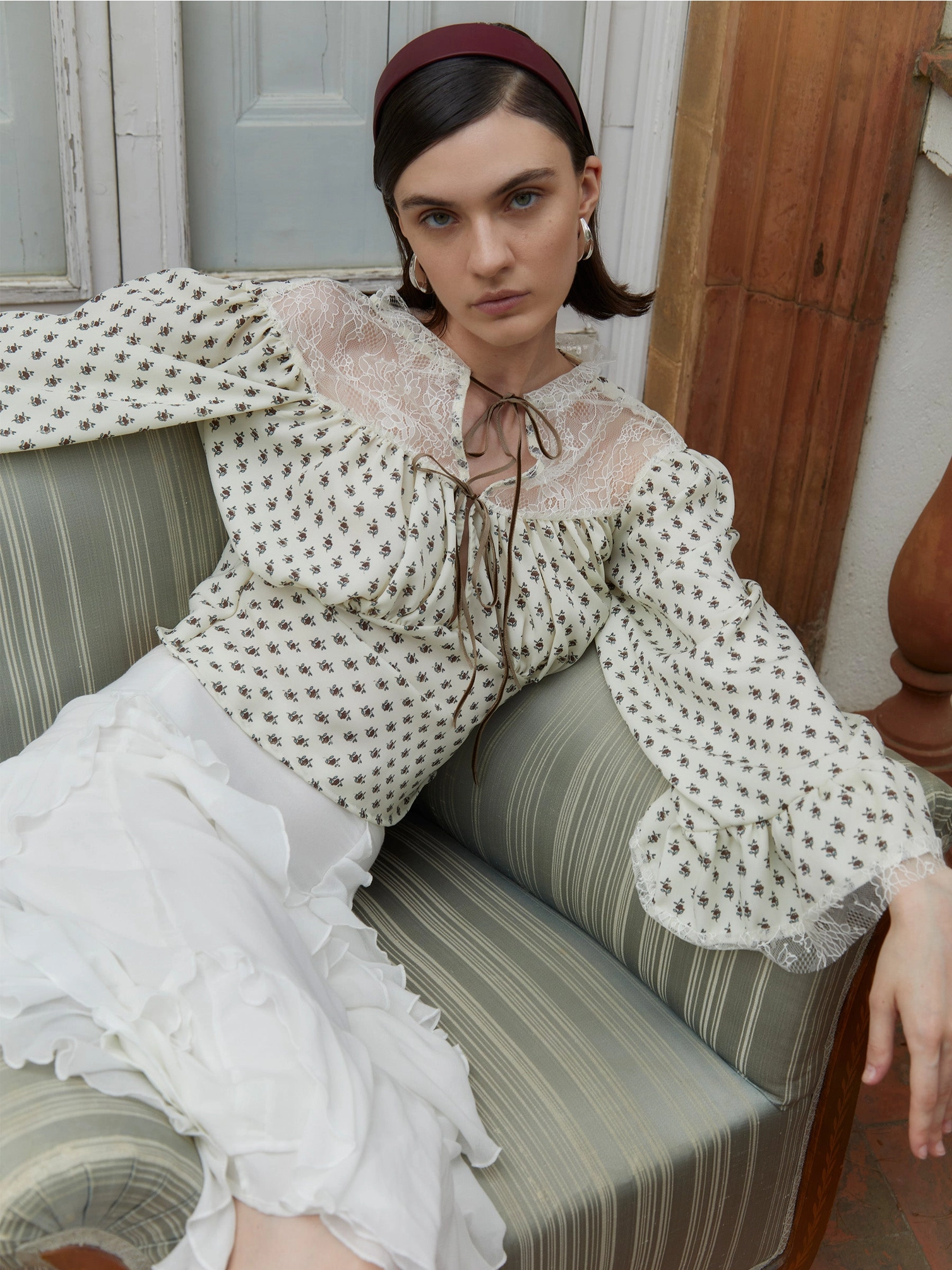 Top Con Estampado Floral De Margaritas