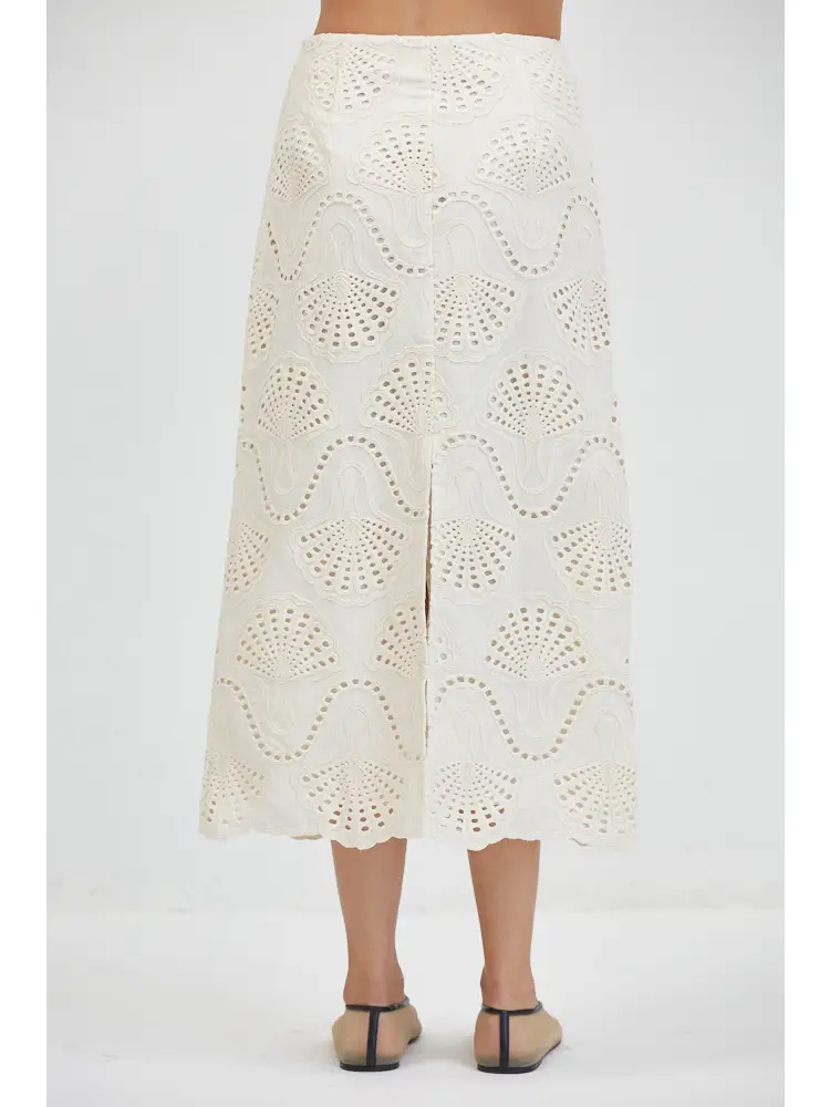 EYLET MIDI SKIRT