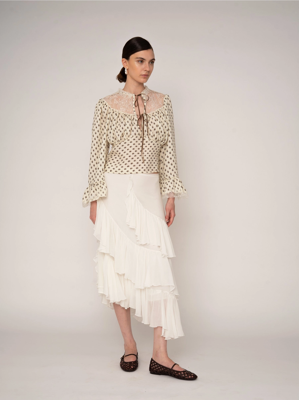 Top Con Estampado Floral De Margaritas