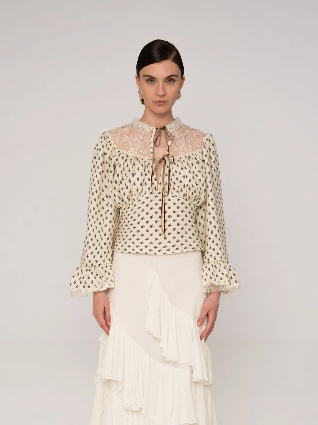 Top Con Estampado Floral De Margaritas