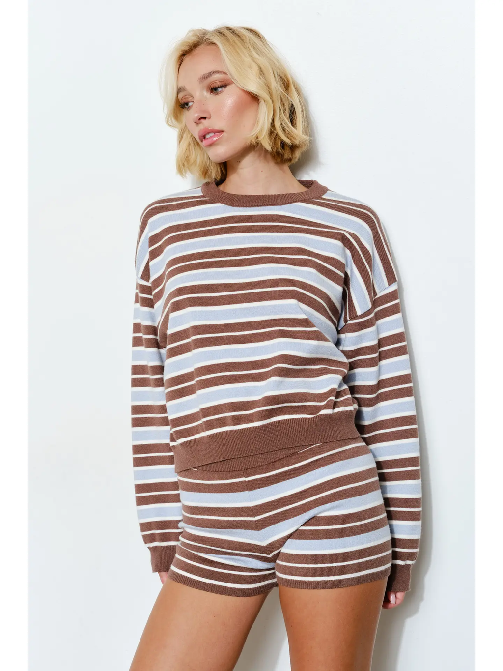 REIGN STRIPED SWEATER