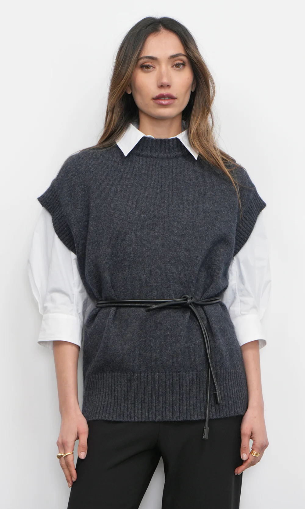 Jamie Oversized Open Back Vest