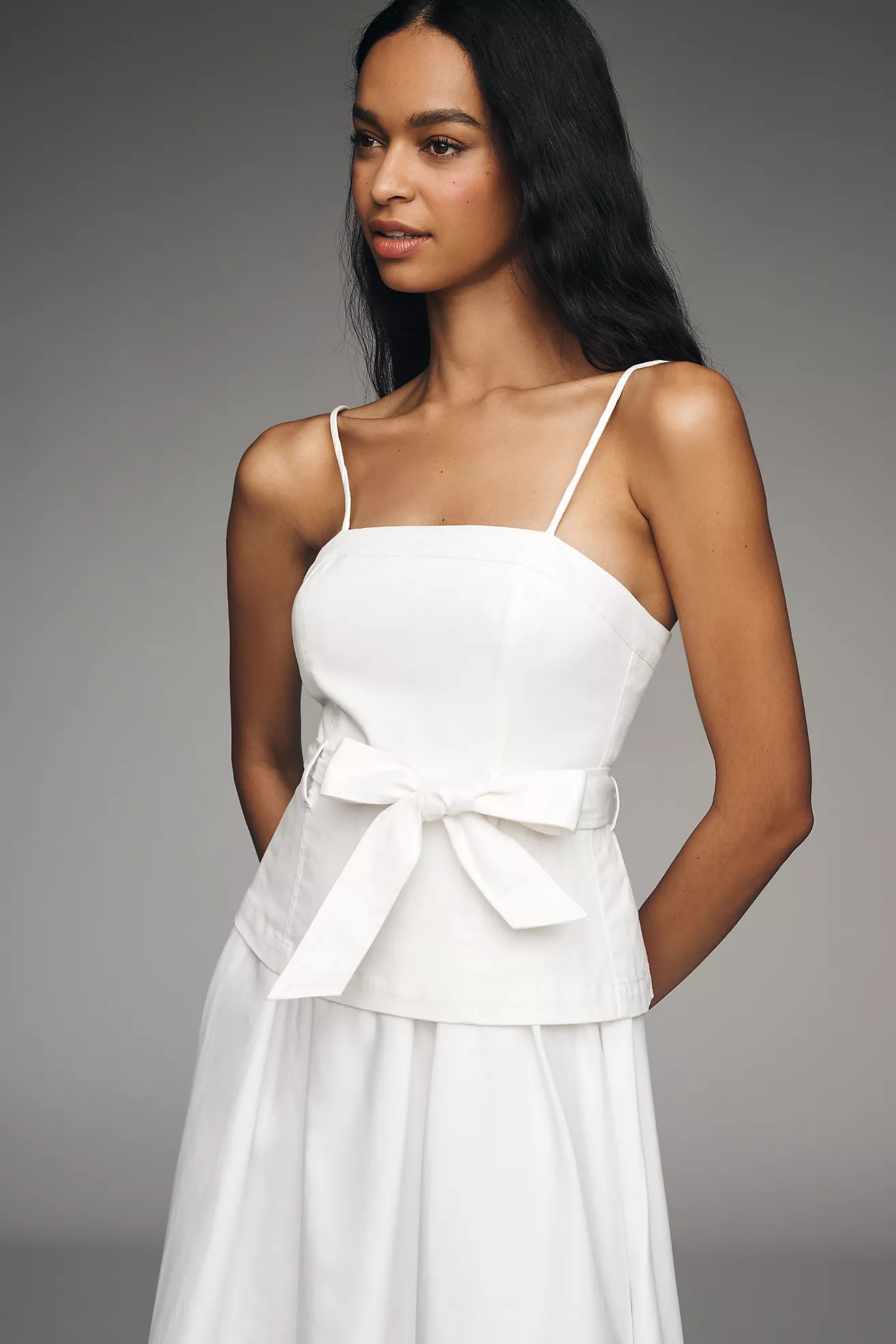 SAMANTHA BOW MIDI DRESS