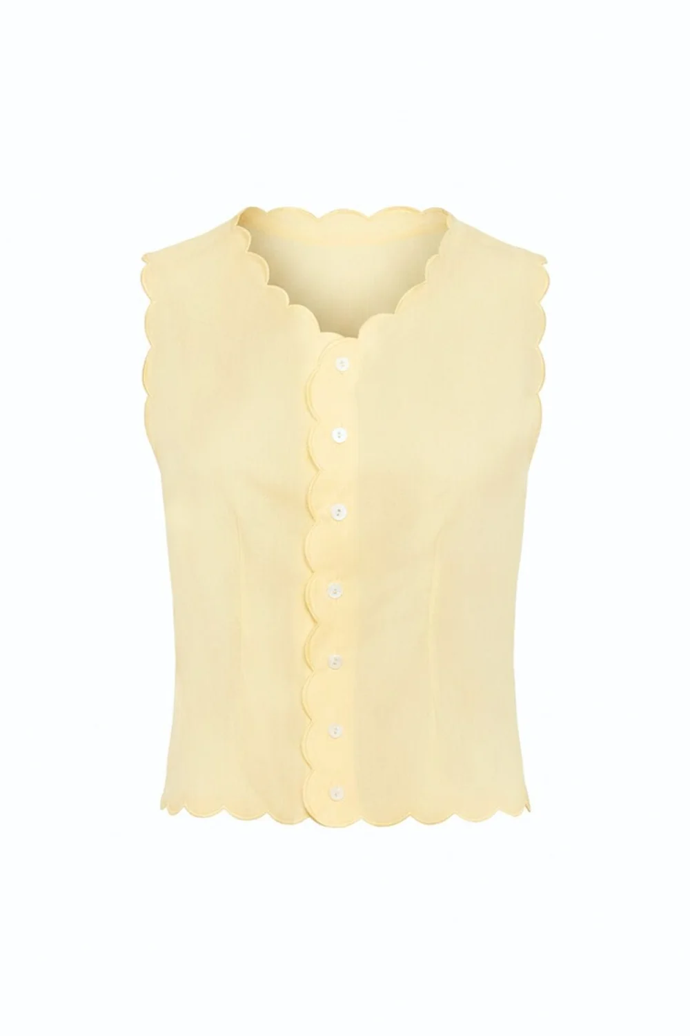 SUNSHINE SCALLOPED VEST