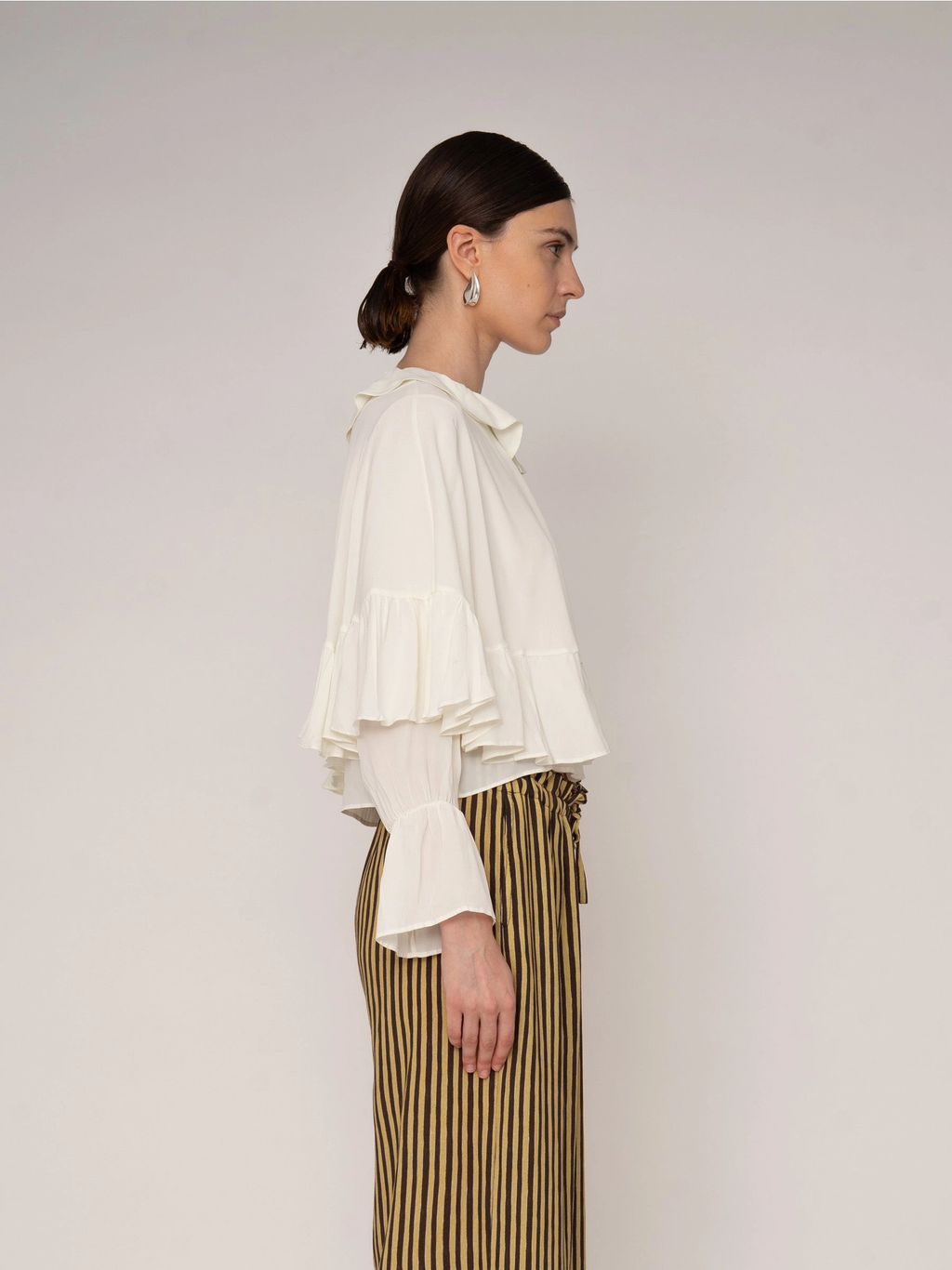 Blusa Blanca De Mousse