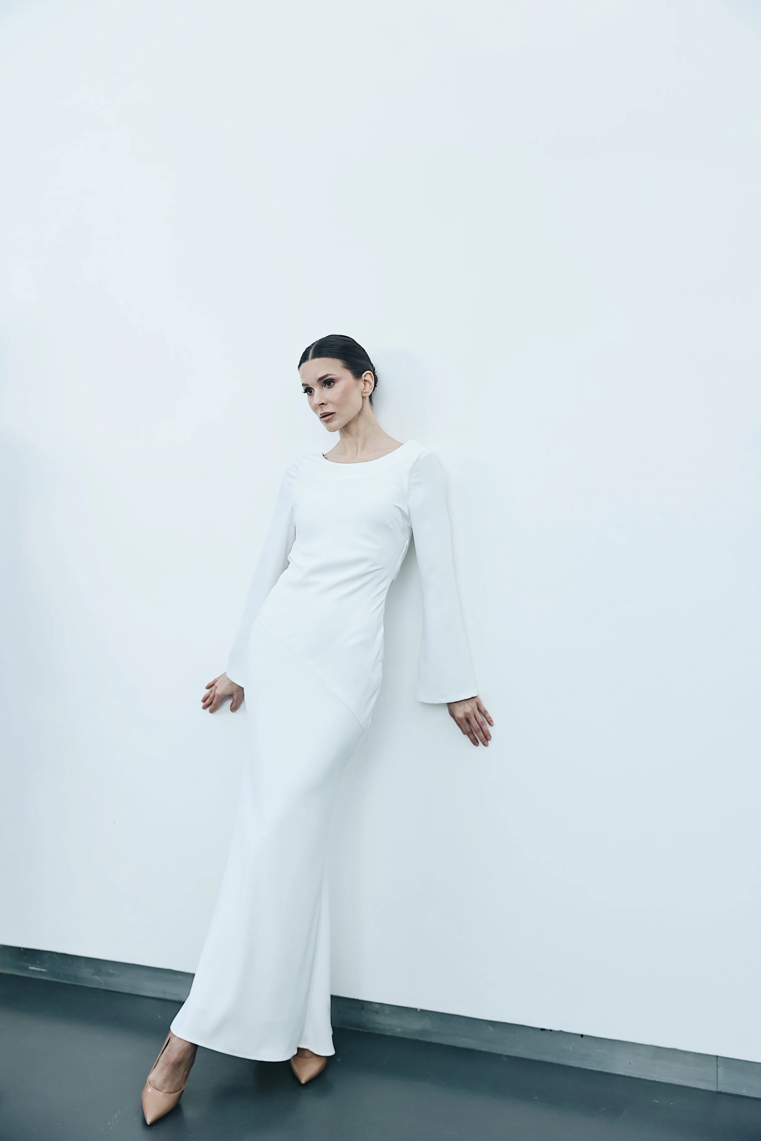 DRAPE BACK MAXI