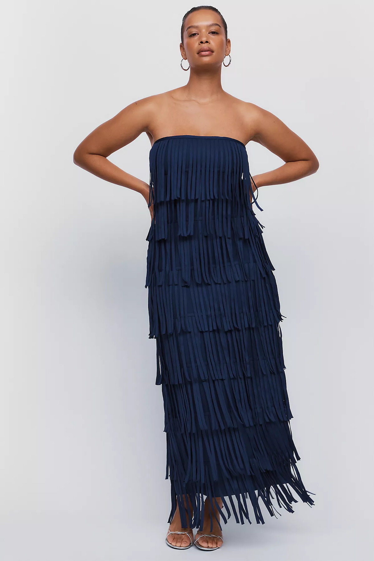 YELENA FRINGED MAXI DRESS