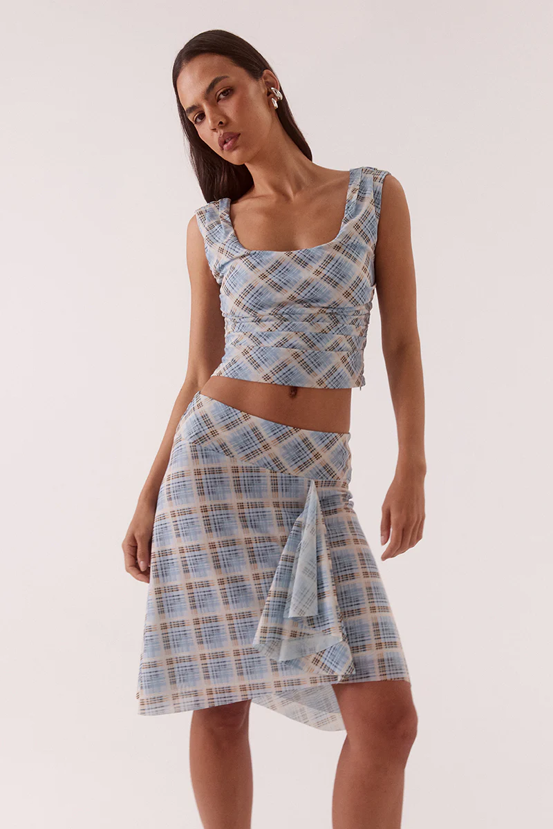NOVALYN PLAID SKIRT