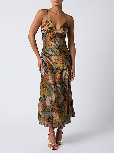 CARRETA MIDI SLIP DRESS