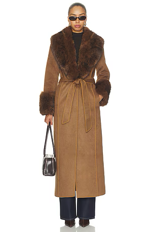 VELDRA FUR PANEL COAT