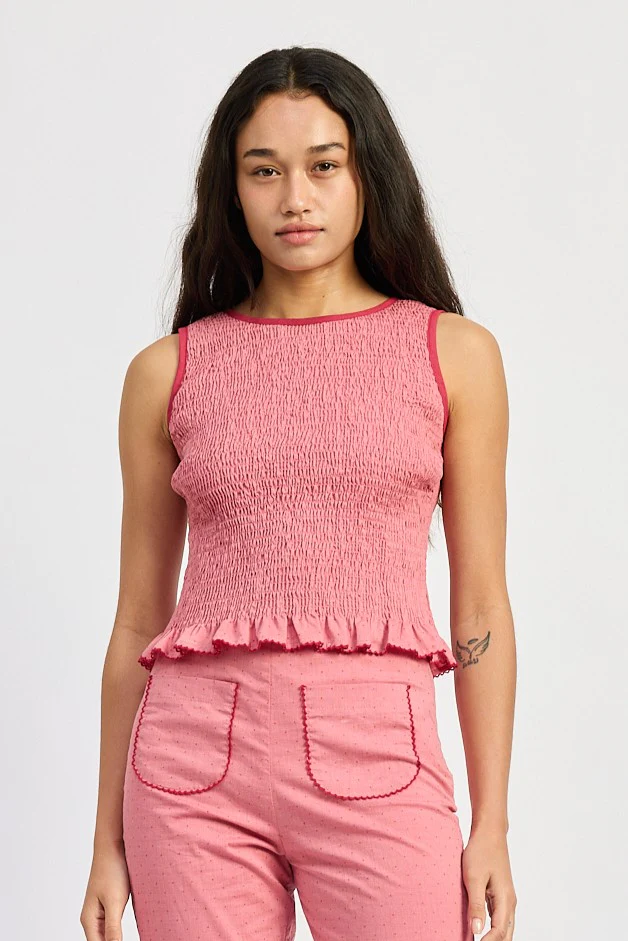 ADA SMOCKED TOP