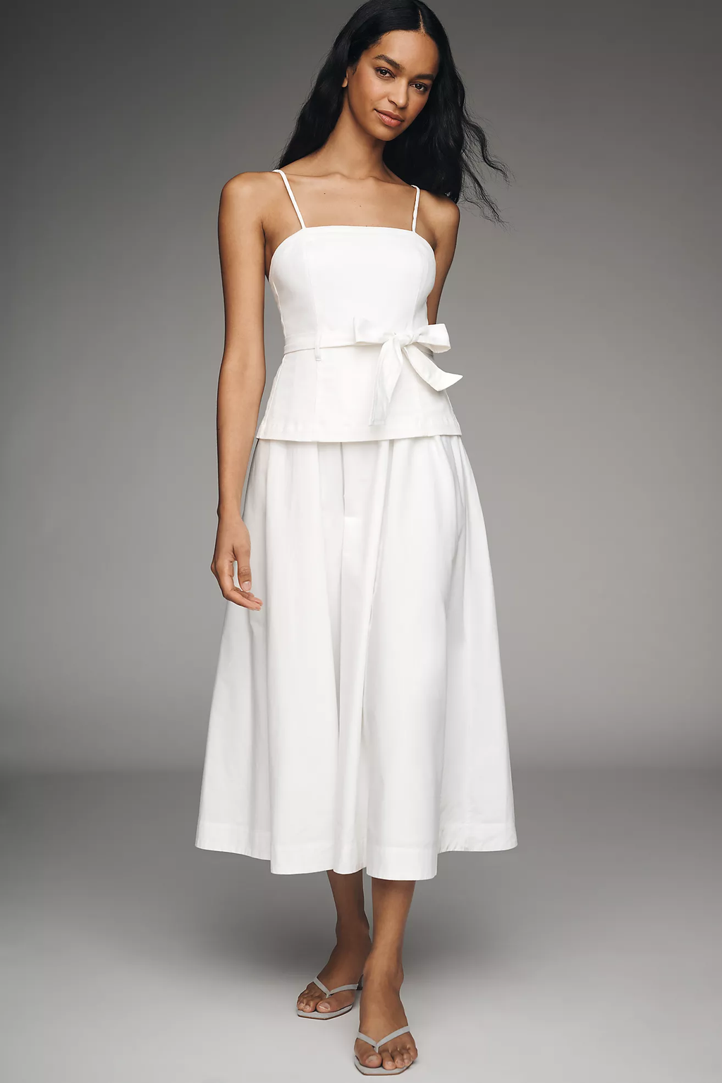 SAMANTHA BOW MIDI DRESS