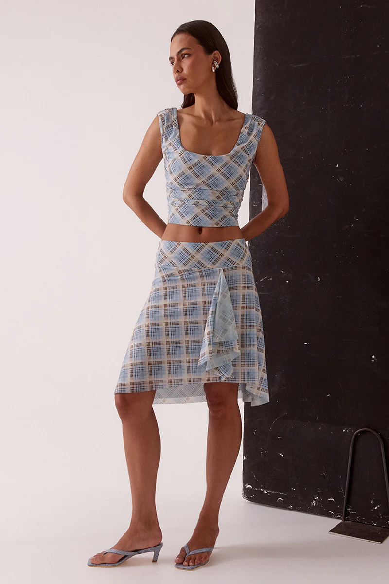 NOVALYN PLAID TOP
