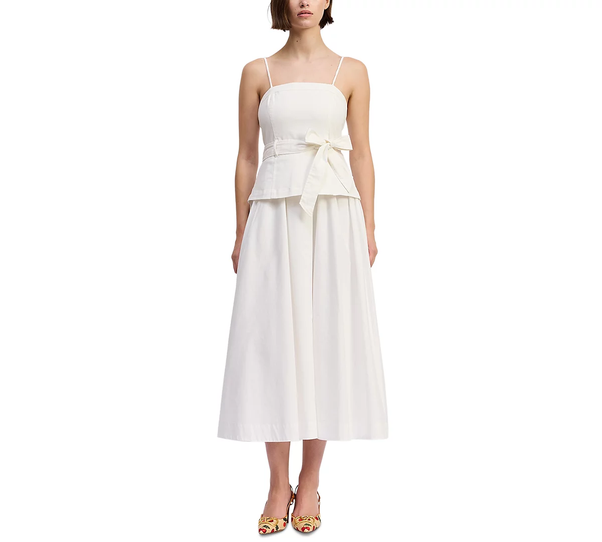 SAMANTHA BOW MIDI DRESS