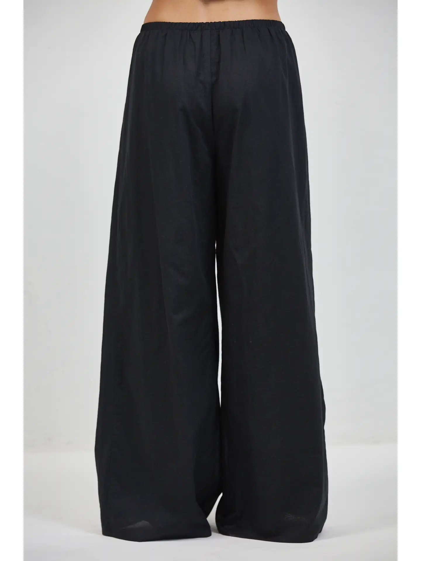 LINEN WIDE LEG PANTS