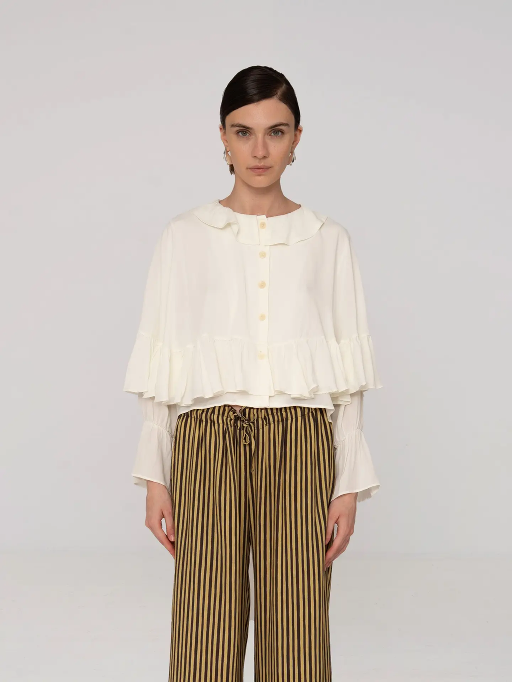 Blusa Blanca De Mousse