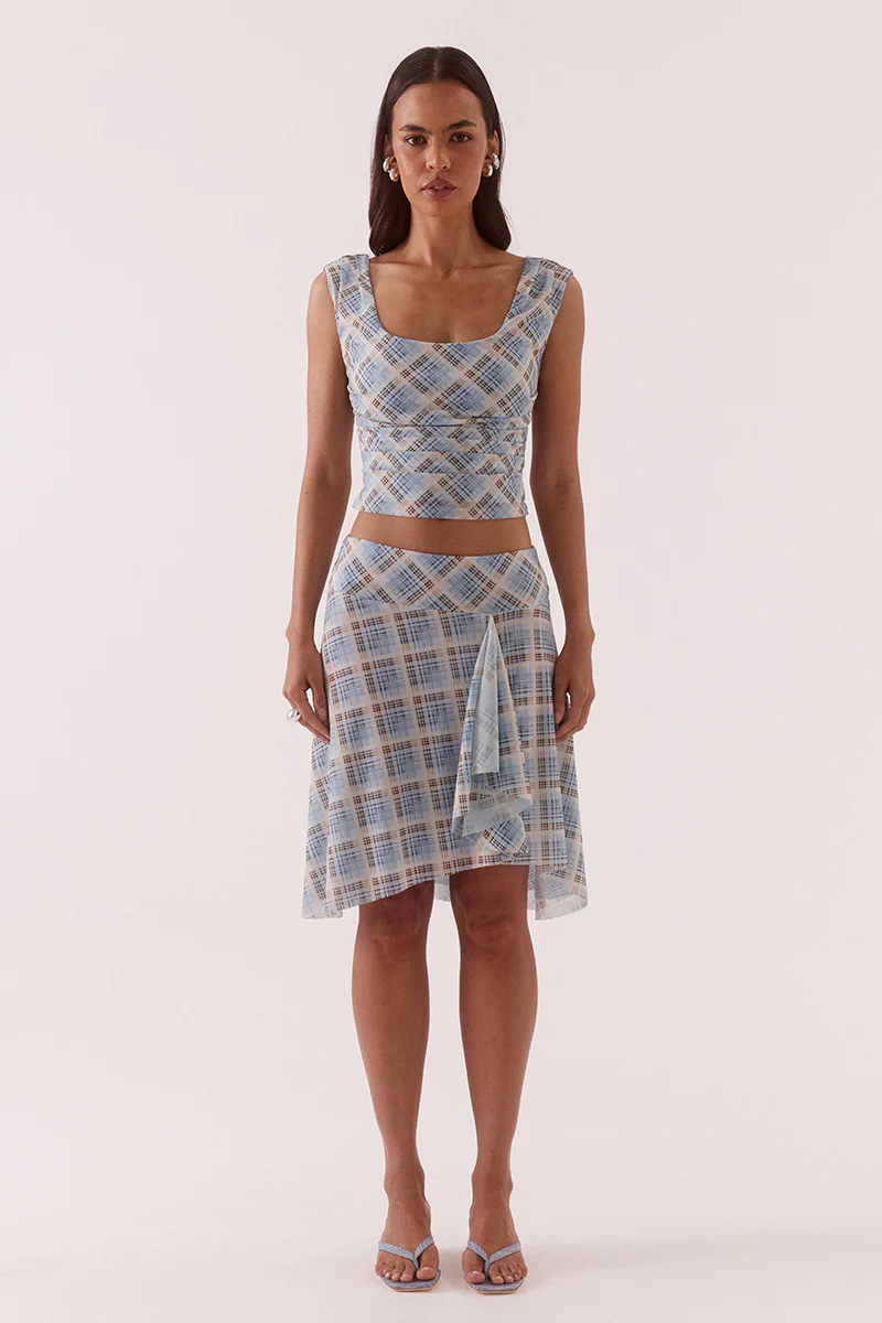 NOVALYN PLAID TOP