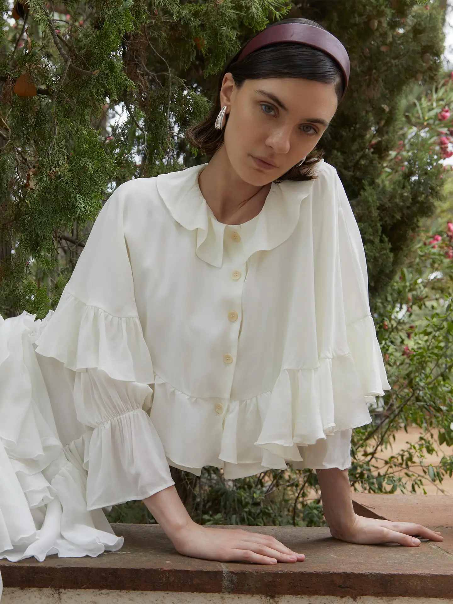 Blusa Blanca De Mousse